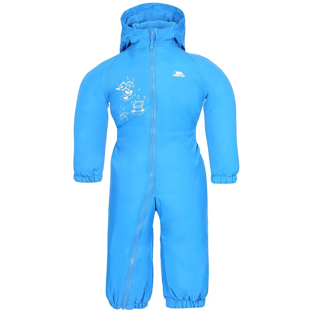 Trespass Babies Rain Overall Blauw