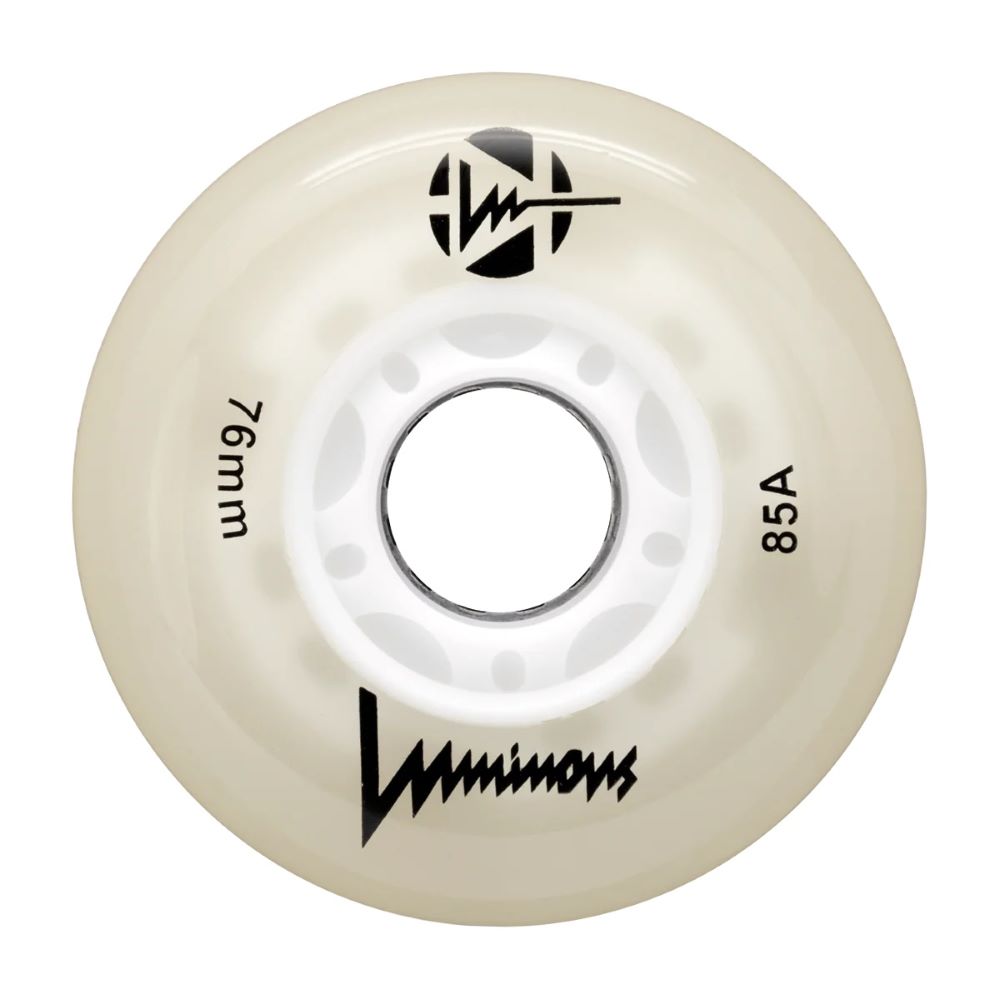 Luminous – 76mm LED 4-pack – Skate Wielen – Glow Wit