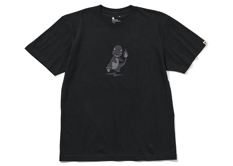 Fragment x Pokemon Thunderbolt Project Charmander Front Print Tee Zwart