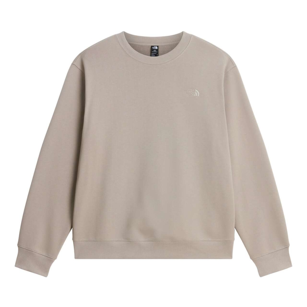 The North Face Essential Terry Simple Dome Relaxed Crew Grijs
