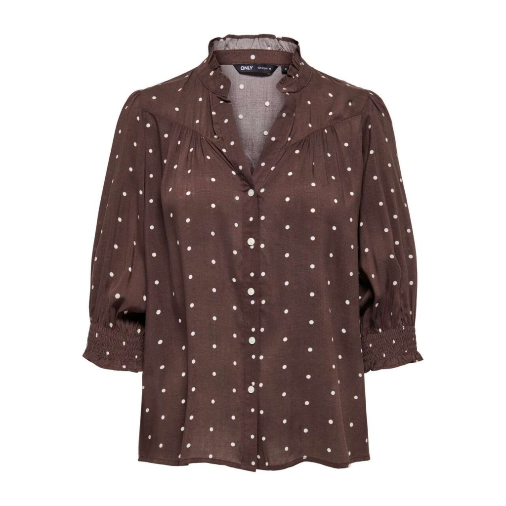 Only Raya 3/4 Shirt Wvn Noos Bruin