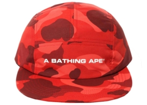 BAPE Color Camo Jet Cap Rood