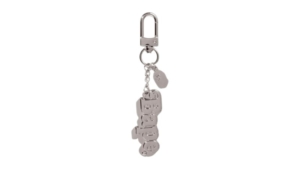 BAPE Logo Metal Keychain Zilver
