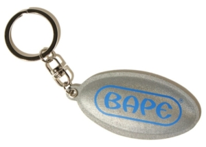 BAPE Reflective Keychain Zilver