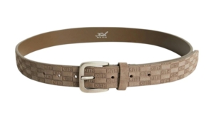 Kith Monogram Suede Belt Java