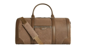 Kith Monogram Suede Traveler K55 Duffle Bag Java