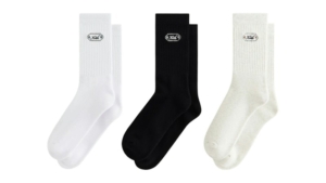 Kith Script Plaque Crew Socks Multi Multicolor