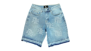 Mixed Emotion ME Rhinestone Shorts Blauw