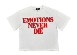 Mixed Emotion Rhinestone Tee Rood
