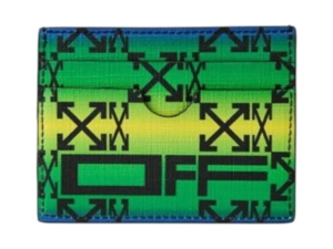 OFF- Zipped Monogram Card Case Multicolor