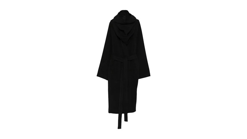 Rick Owens Women’s Cowl Dagger Robe Zwart