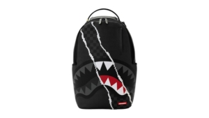 Sprayground Center Rip Check Backpack Zwart