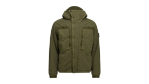 Stone Island Warp Rib Parka Jacket Groen