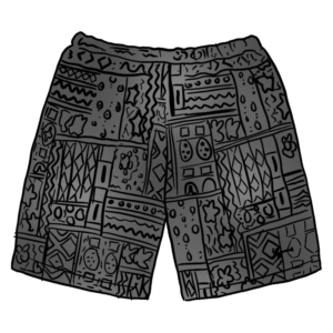 Supreme Patchwork Knit Short Zwart