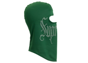 Supreme Rhinestone Balaclava Groen