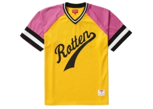 Supreme Rotten Baseball Top Geel