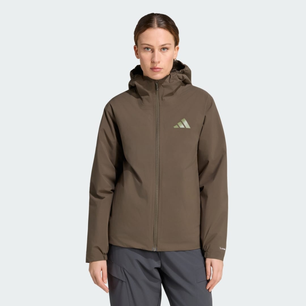 Terrex Multi Essentials CLIMAPROOF Geïsoleerd Capuchonjack Olijf