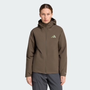 Terrex Multi Essentials CLIMAPROOF Geïsoleerd Capuchonjack Olijf