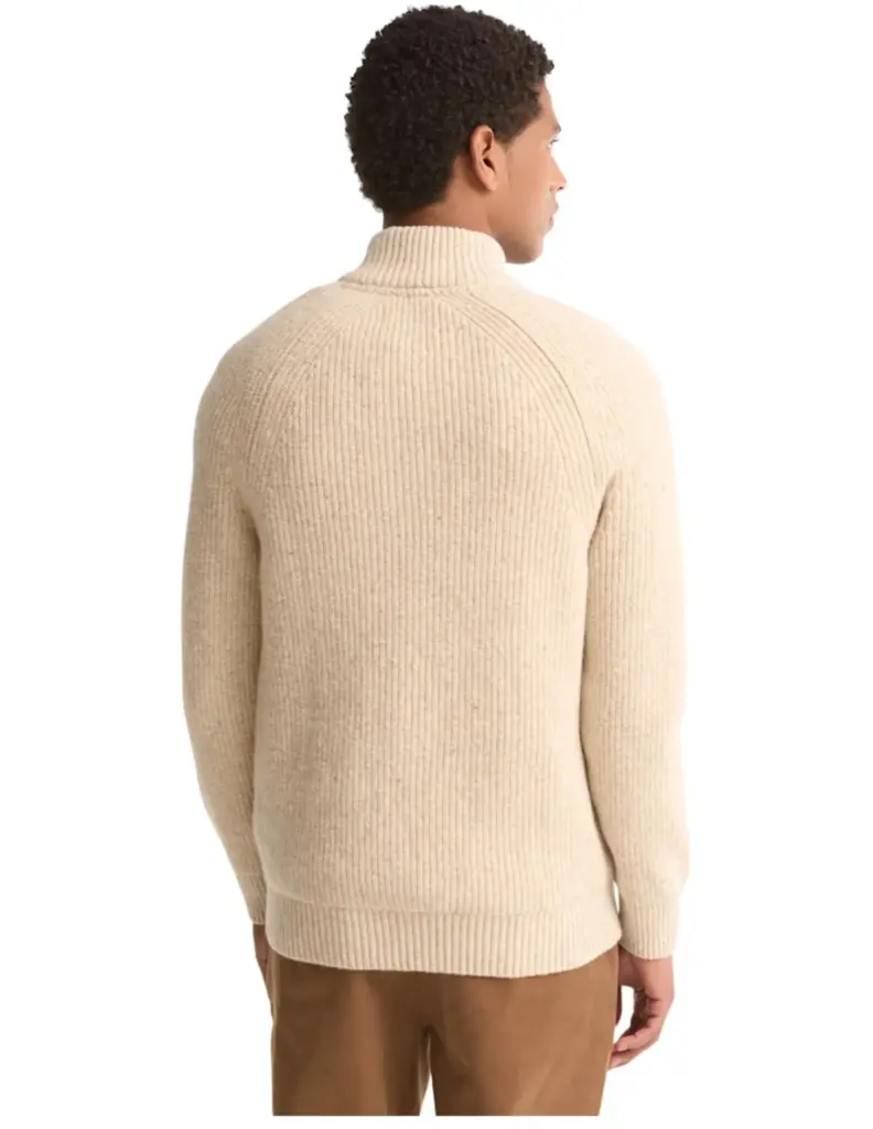 Barbour Essentials Fleck Half Zip Trui Heren Creme