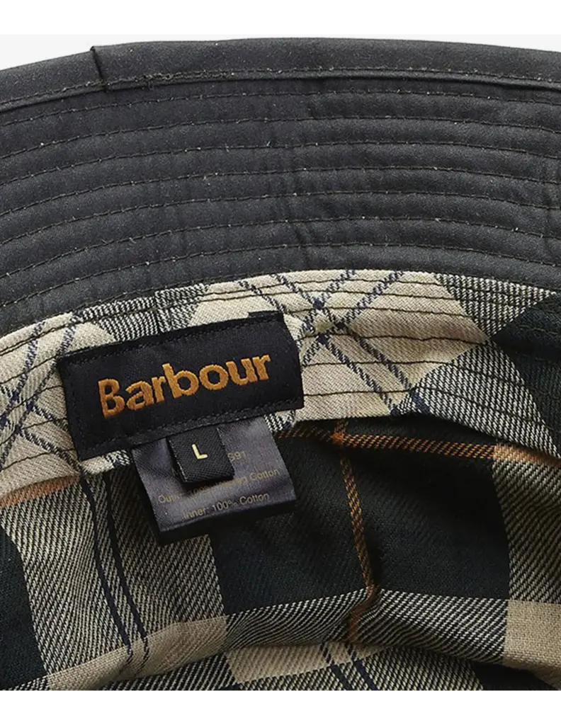 Barbour Wax Bucket Hat Sage