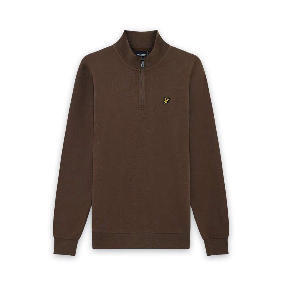 Lyle & Scott 1/4 Zip Pullover Sweatshirt Bruin