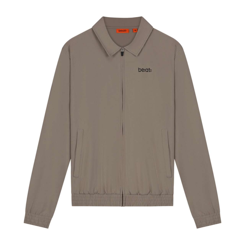 Be:at Jayson Woven Zip Jacket Taupe