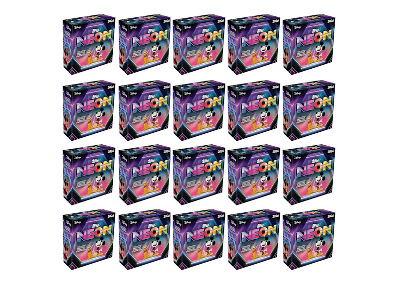2026 Topps Disney Neon Mega Box Sealed Case