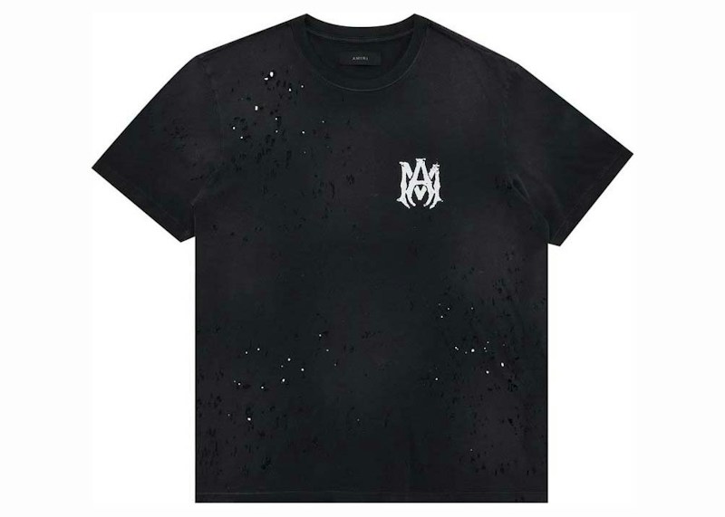 AMIRI Washed Shotgun Tee Zwart