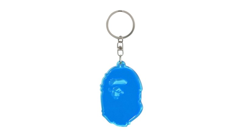 BAPE Ape Head Reflective Keychain Blauw