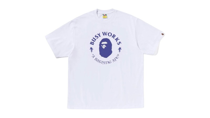 BAPE Busy Works Relaxed Fit Tee Wit