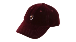 BAPE One Point Panel Cap Burgundy Rood