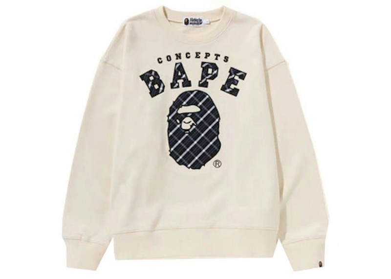 BAPE x Concepts Crewneck Ivory Wit