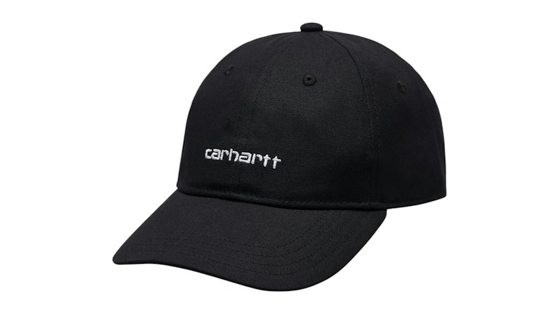 Carhartt WIP Canvas Script Cap Zwart