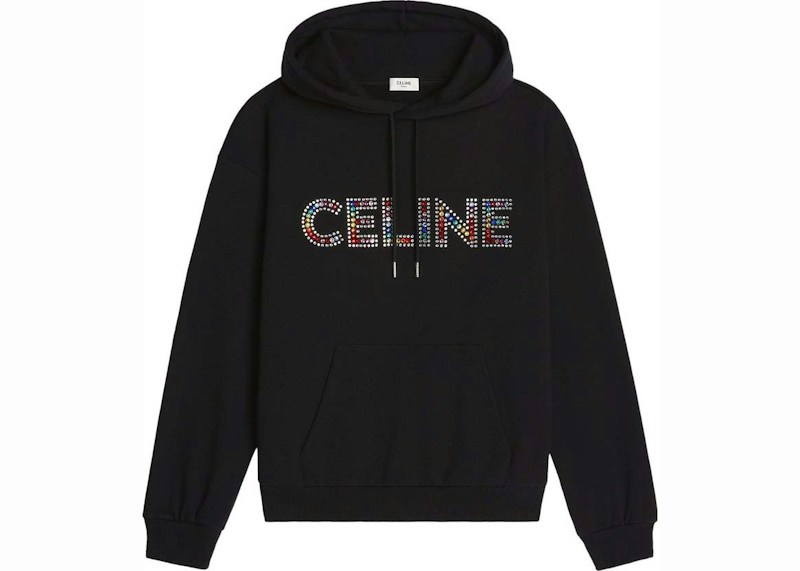 Celine Rhinestones Hoodie Multicolor