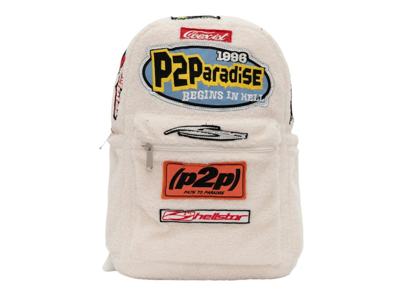 Hellstar Sherpa Patchwork Backpack Wit