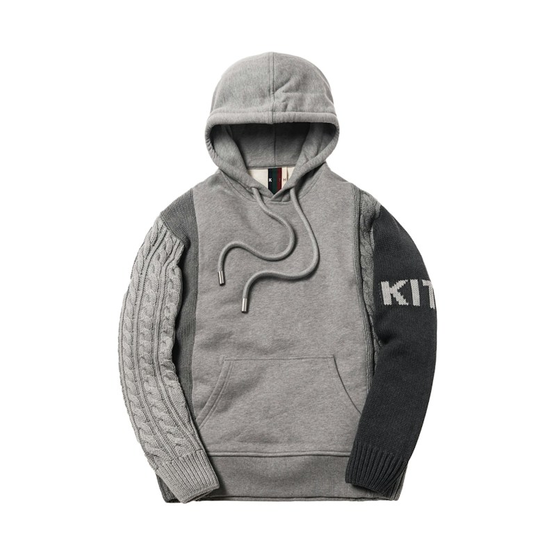 Kith Adam Combo Knit Pullover Tonal Grijs