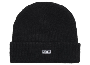 Kith Classic Rib Beanie Zwart