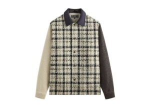 Kith Mixed Tweed Boxy Collared Overshirt Sandrift Sanddrift