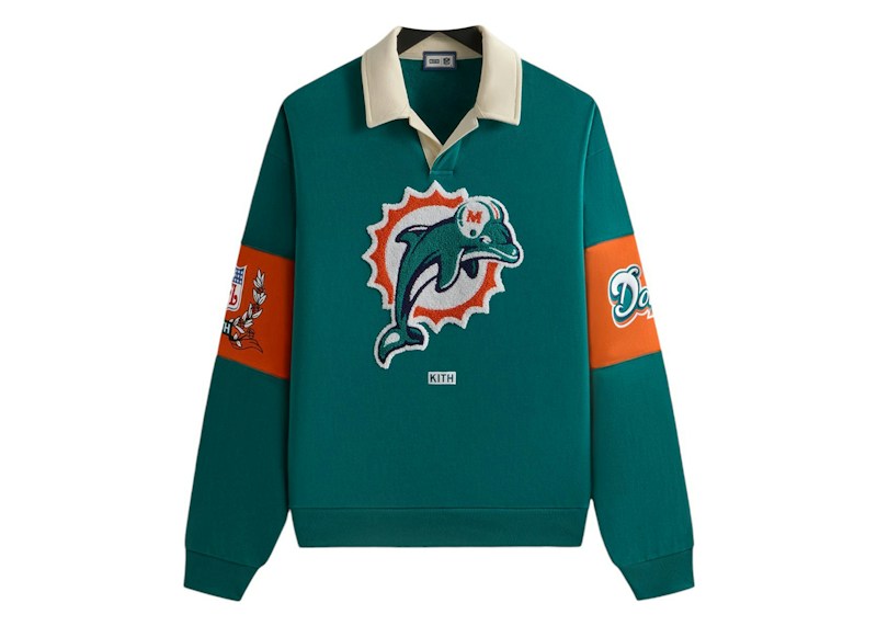 Kith x NFL 47 Dolphins Nelson Collared Pullover Center