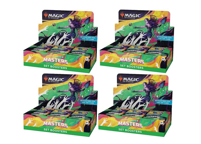 Magic: The Gathering TCG Commander Master Set Booster Box 4x Lot