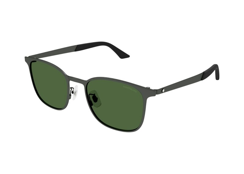 Mont blanc Square Sunglasses Ruthenium Groen