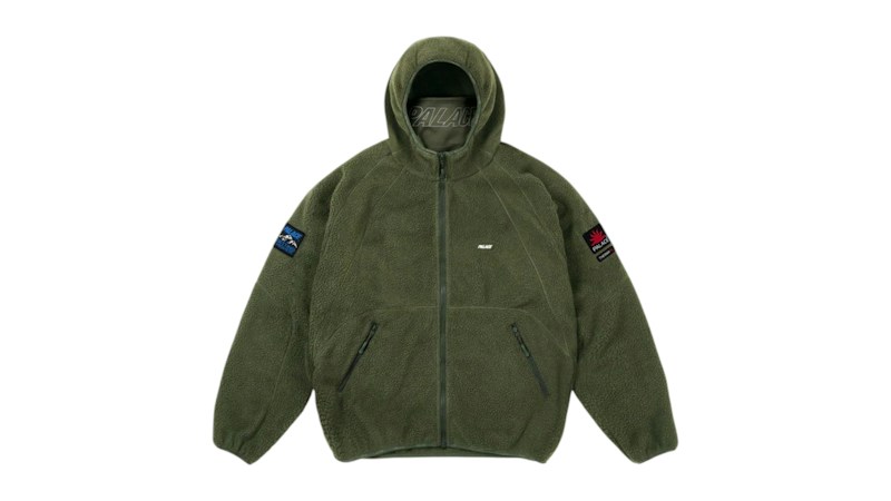 Palace Getting Higher Therma Fleece Jacket Deep Groen