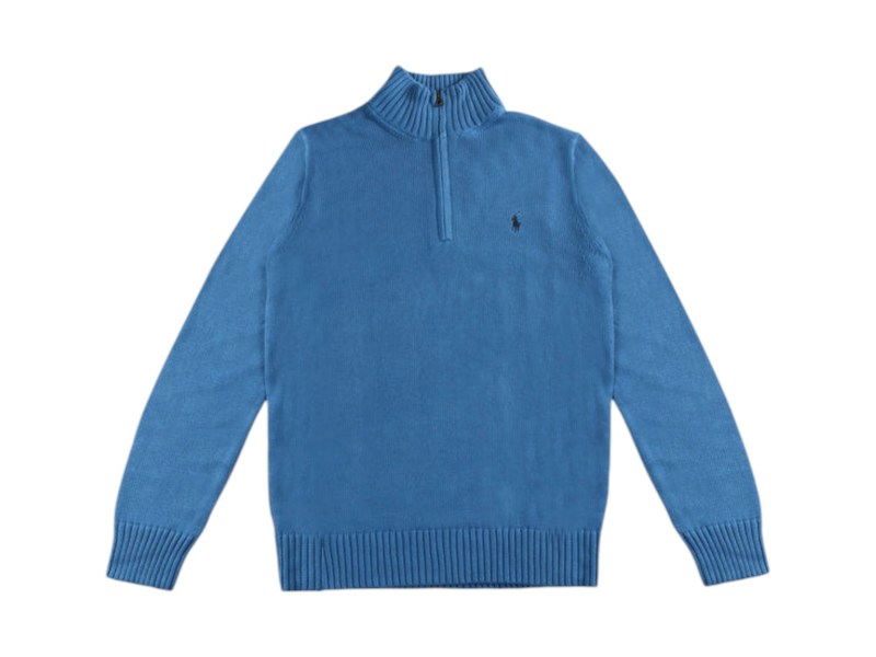 Polo Ralph Lauren Quarter Zip Pullover Orbit Blauw