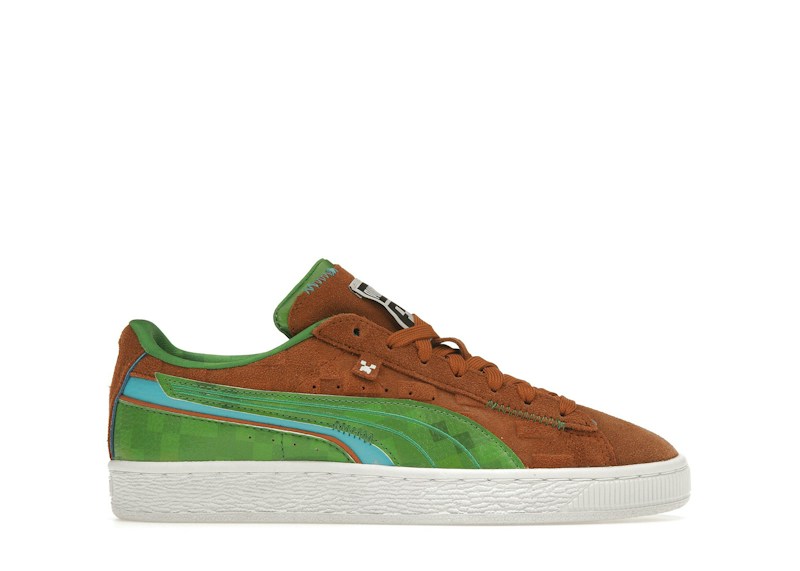 Puma Suede Minecraft Groen