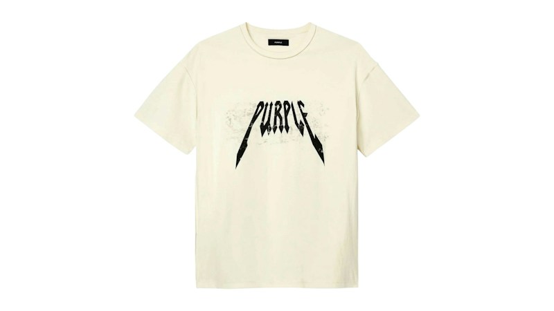 Brand Textured Inside Out Tee Off Wit