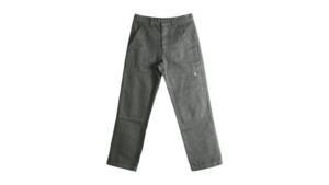 Roa Fomes Double Knee Washed Canvas Pants Graphite Zilver