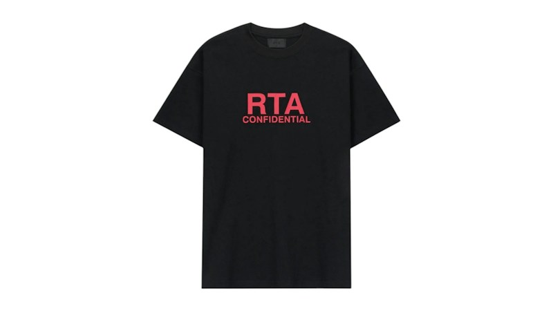 RtA Colin Oversized S/S Case File Tee Zwart