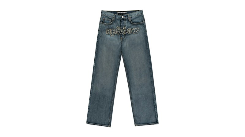 Sp5der Work Pant Light Wash Blauw