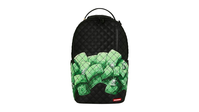 Sprayground Hand-Painted Quilt Shark Backpack Multicolor