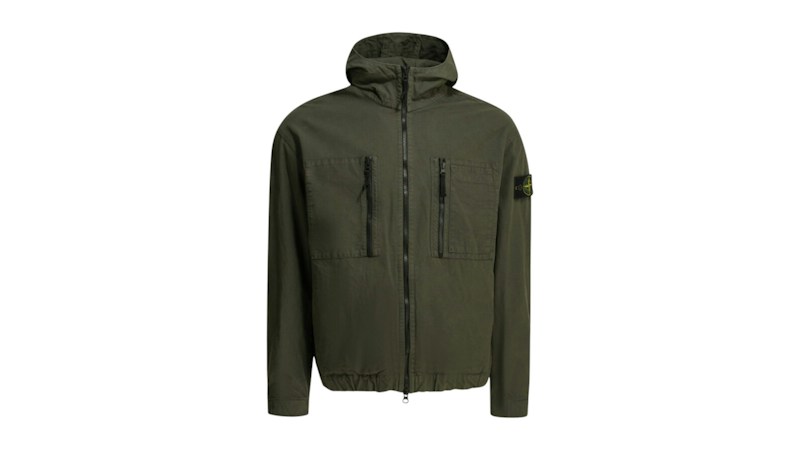 Stone Island Cotton Ripstop Overshirt Groen